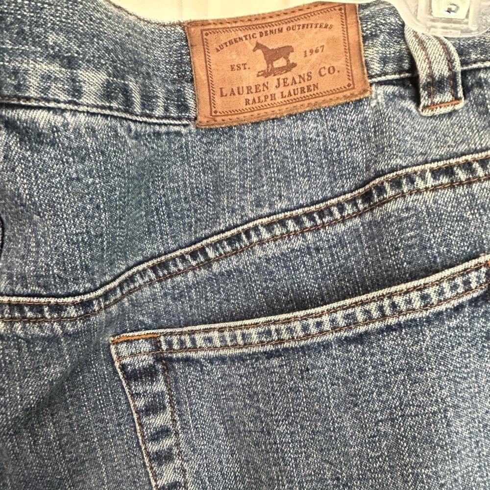 Lauren Jeans Co. Ralph Lauren Denim Wide Leg Jeans Women's Size 10 - Picture 6 of 14